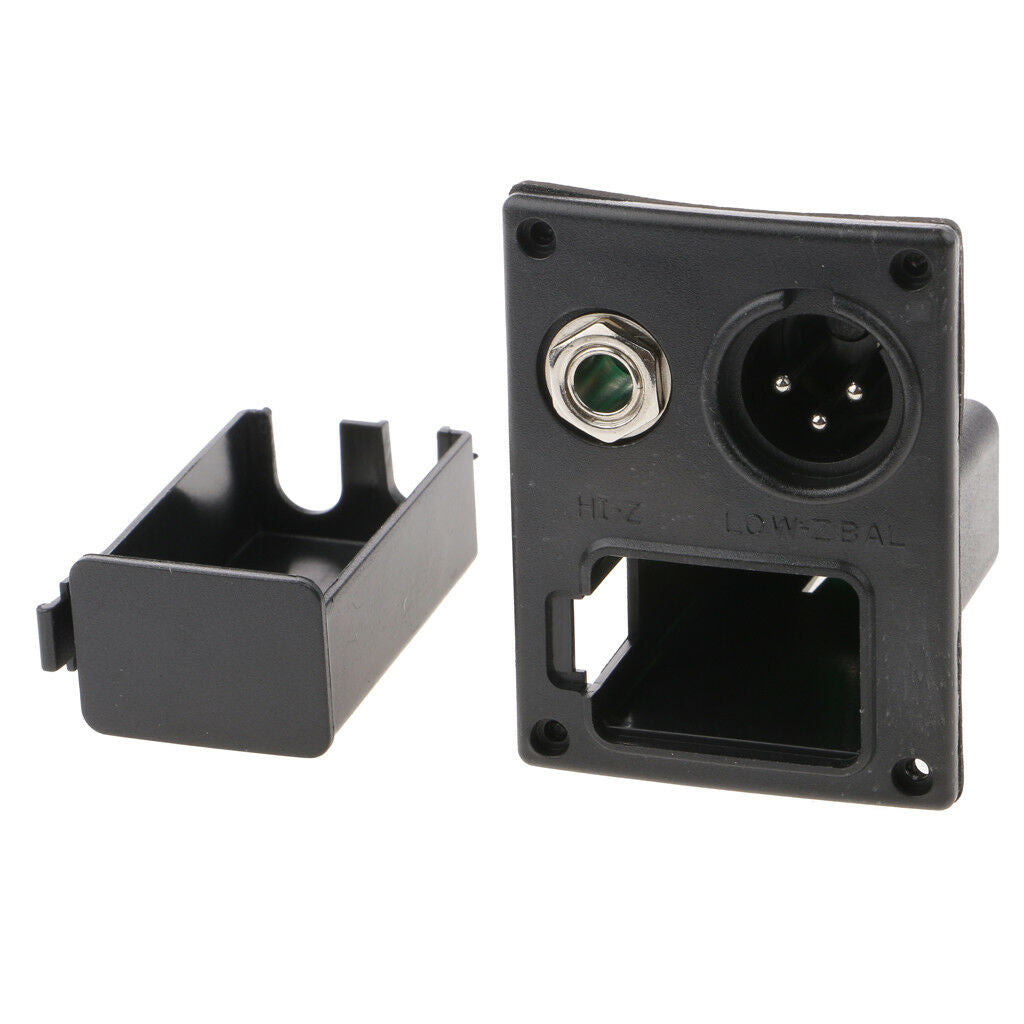 9V Guitar Bass EQ Pickup Battery Box Case w/ Contact Clip   Circuit Black