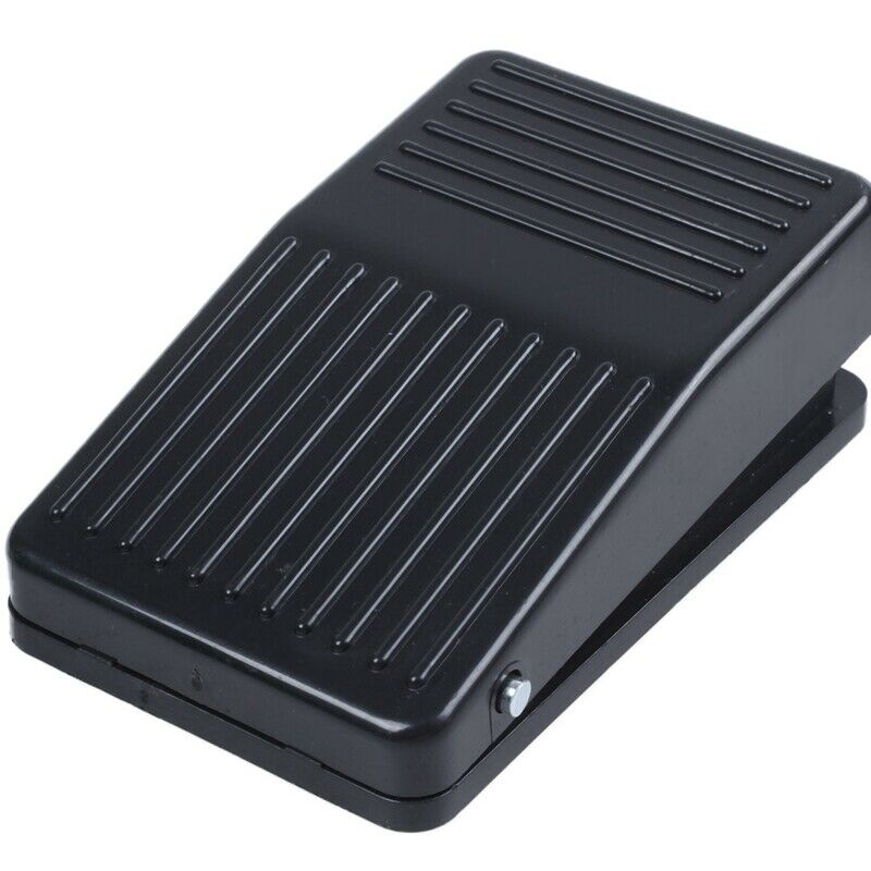 AC 250V 10A SPDT NO NC Antislip Plastic Momentary Power Foot Pedal Switch BlacL9