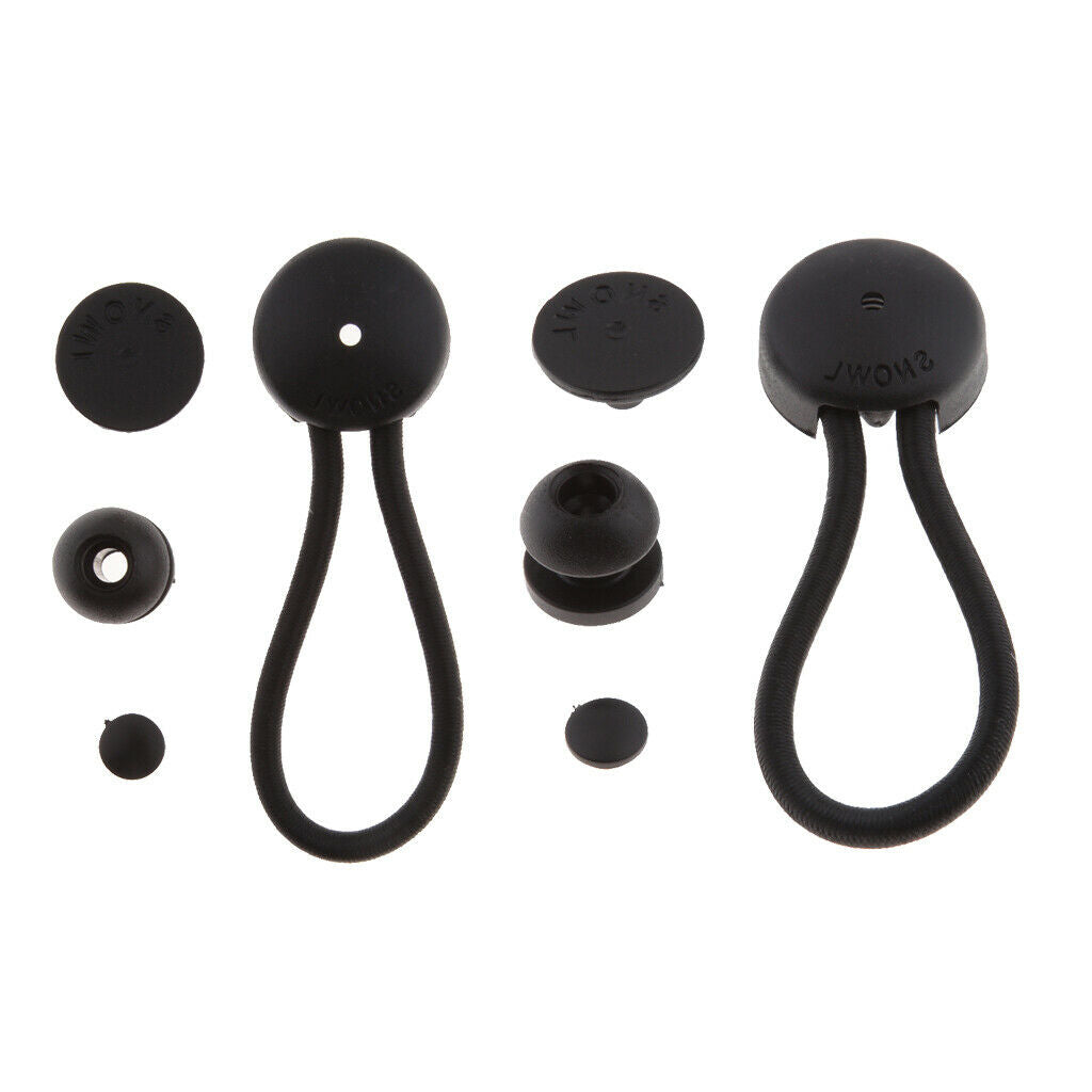 2pcs/Set Bungee Canopy Tarp Tie Down Cord Fasteners with Surface Attachment Knob