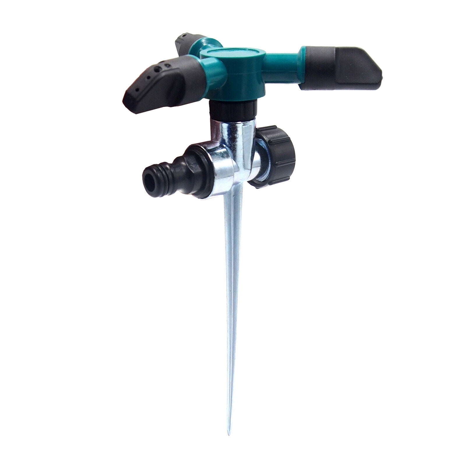 Auto 360 Spinning Sprinkler Heads Spike Base Lawn Irrigation Drip System