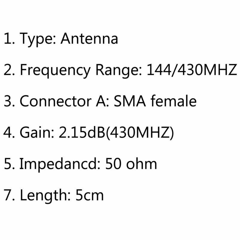 4Pcs Antenna HH-S518+Dual Band 144/430MHZ SMA Female For Kenwood UV5R Radio 5cm