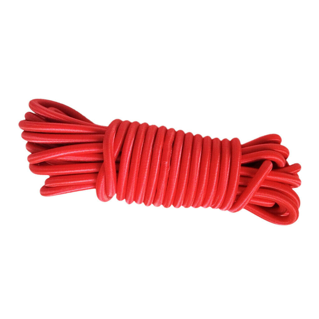 2 Pieces / Set 5m 4mm Elastic Heavy Duty Bungee Rope Shock Cord Boat Kayak Tie