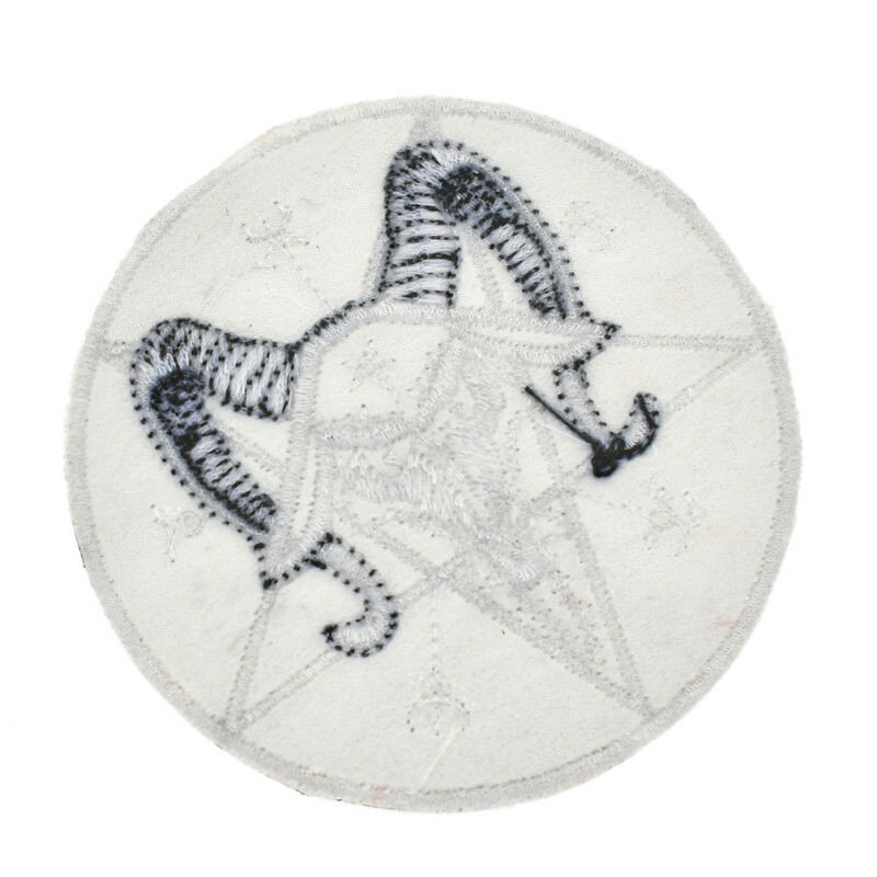 Fashion Satan Pentagram Iron On Patch Fabric Sewing DIY Craft Accessory 1 Pc