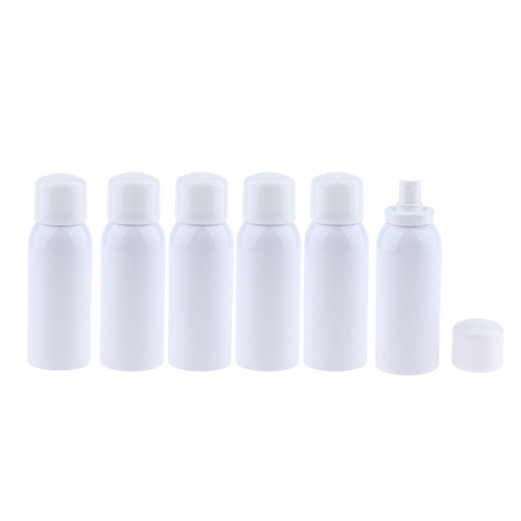 6pcs Empty Fine Mist Pump Spray Bottles for Perfume Toner Amber Atomizer 120ml