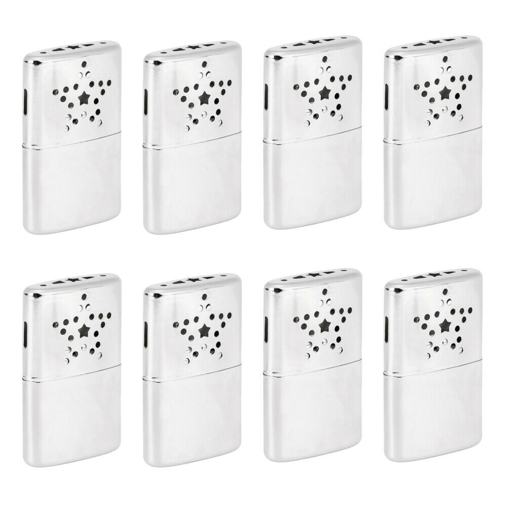 8pcs/pack Portable Refillable Hand Warmers Heaters for Hunting Fishing Shooting