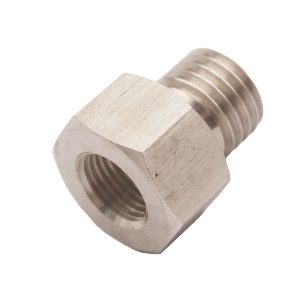 Stainless Steel Auto Meter Fitting Adapters 1/8"NPT Female 12mmx1.5 Male Each