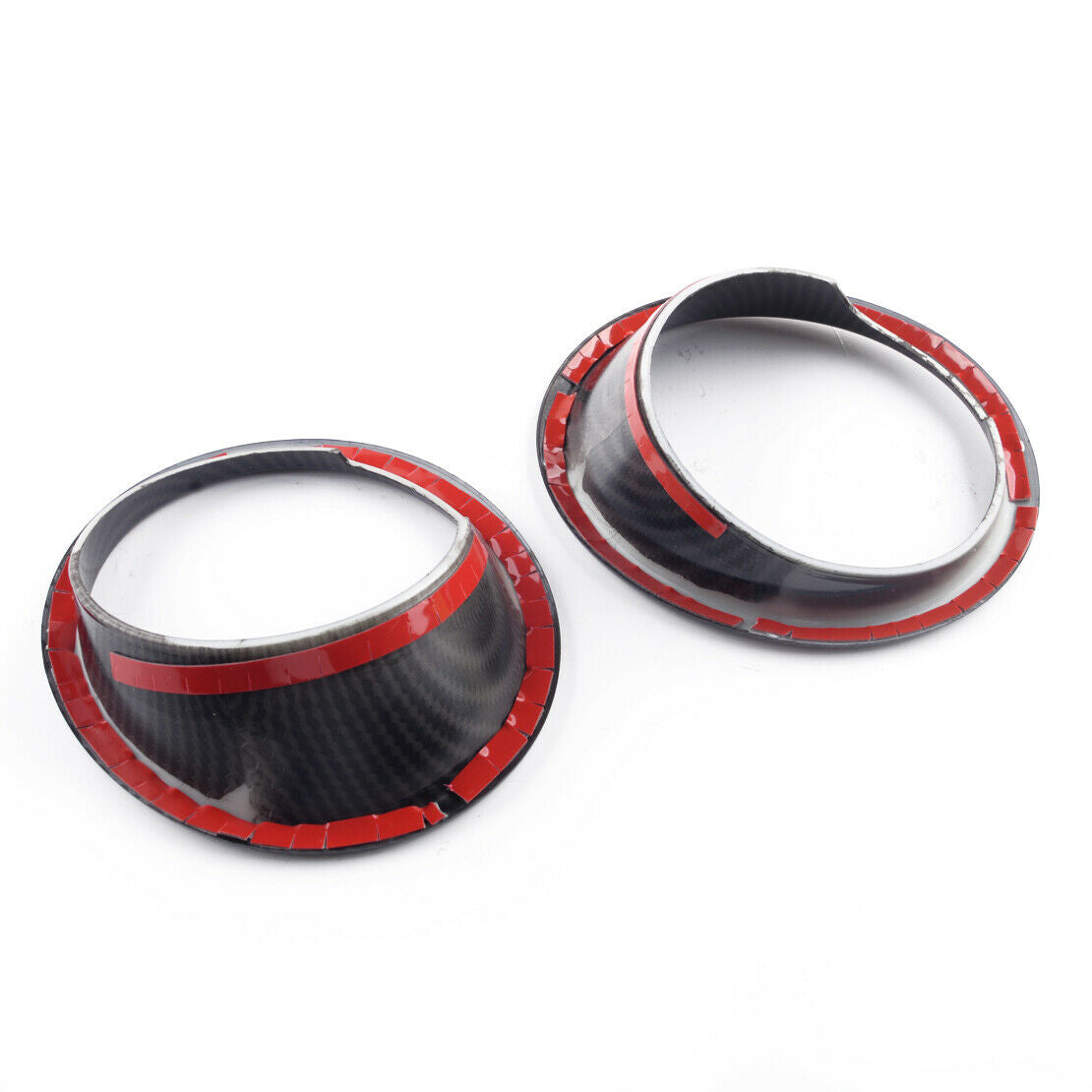 Carbon Fiber ABS Front Fog Light Lamp Ring Trim Fit For BMW X5 F15 2014-18