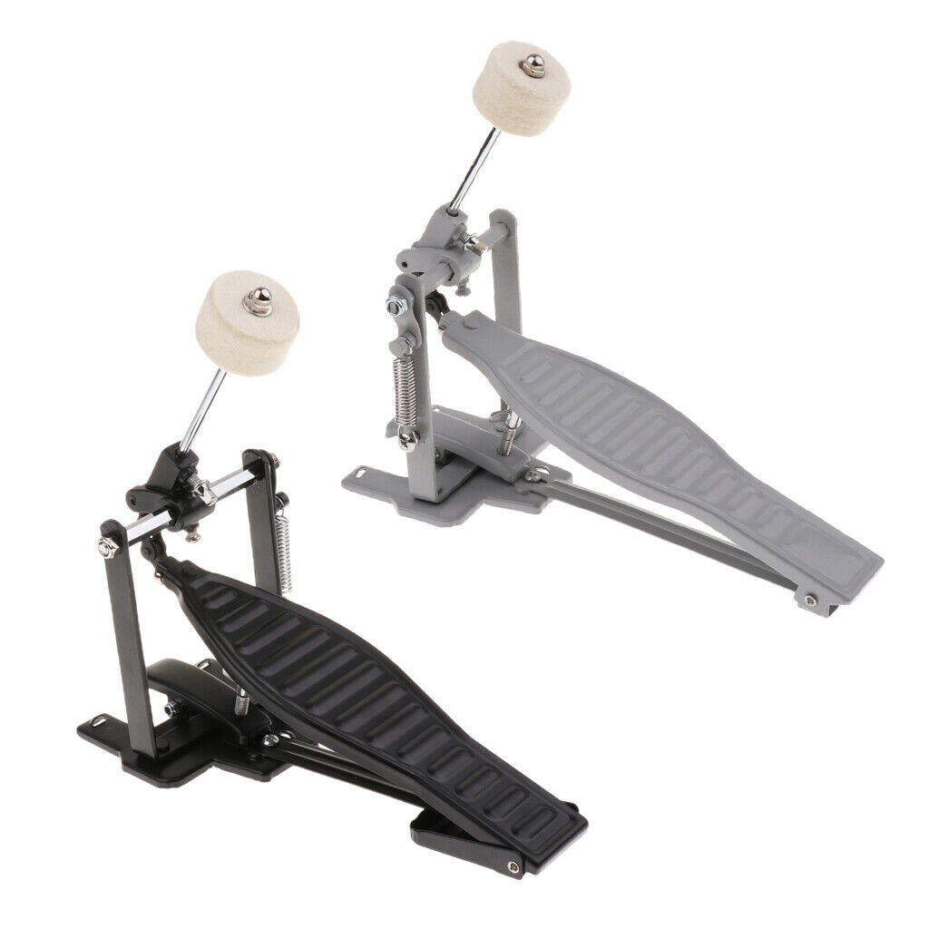 New Single Bass Drum Pedal Chain Drive Percussion Children Gift Black Black