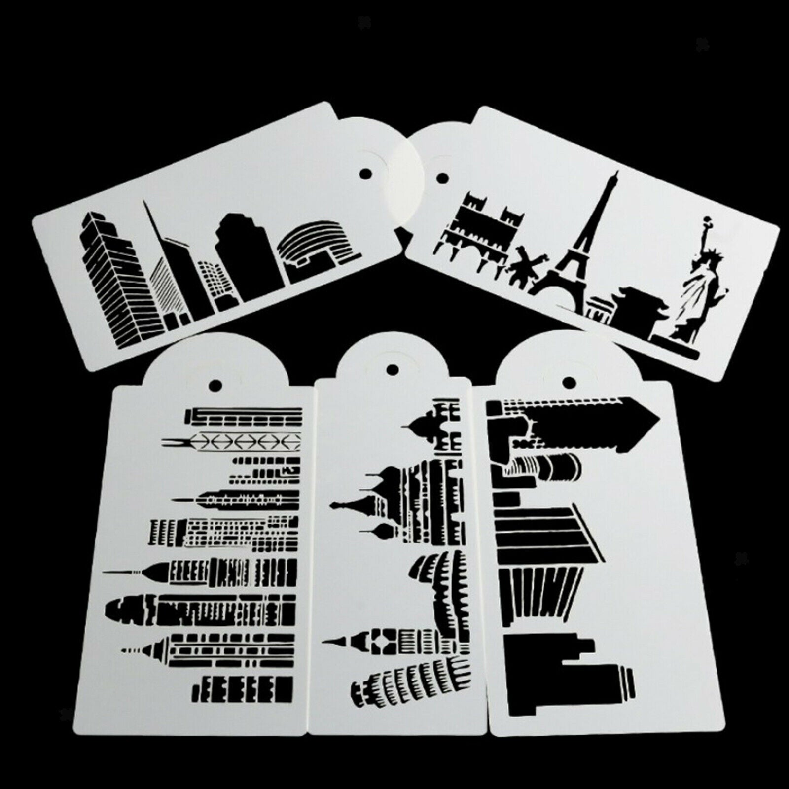 5Pack Cookie Stencil Baking Templates Cake Decorating Stencil Drawing Border