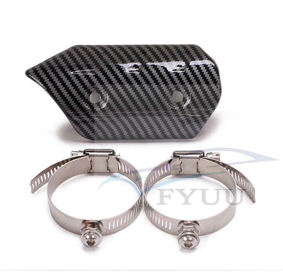 Motorcycle Exhaust Muffler Link Pipe Protect Heat Shield Cover Guard Adjustable