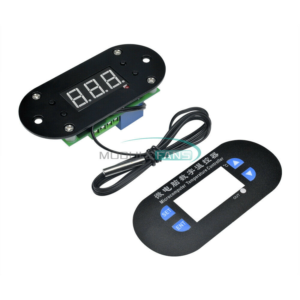 Digital Red LED W1308 Heat Cool Thermostat Temperature Controller Sensor DC12V