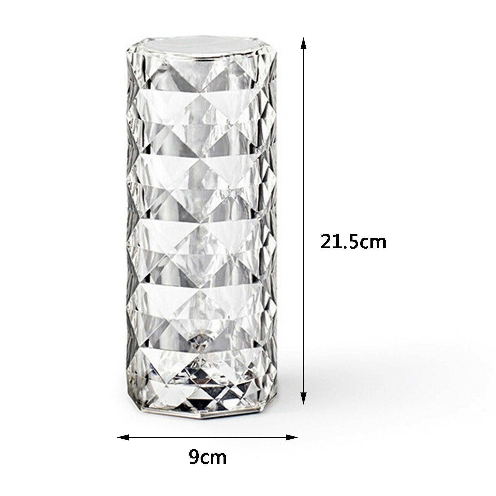 Metal Crystal Table Lamp Decorative Desk Light for Living Room Decorative