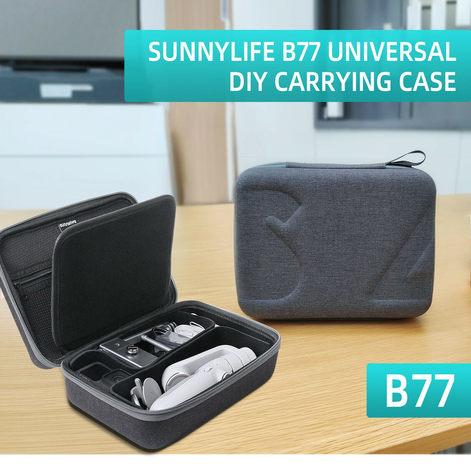 Sunnylife B77 Universal DIY Storage Bag for OM5/ GoPro10/ Pocket 2 Carrying Bag