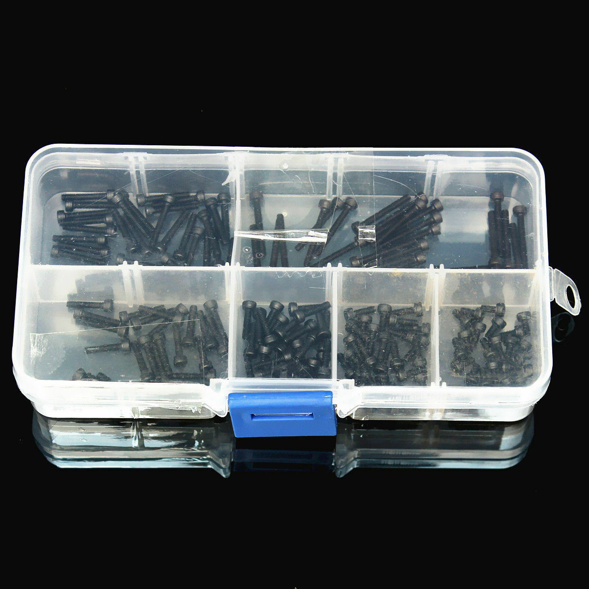 180pcs M2 Carbon Steel Hex Socket Head Cap Screw Kit Box Accessories M2Ã—16mm