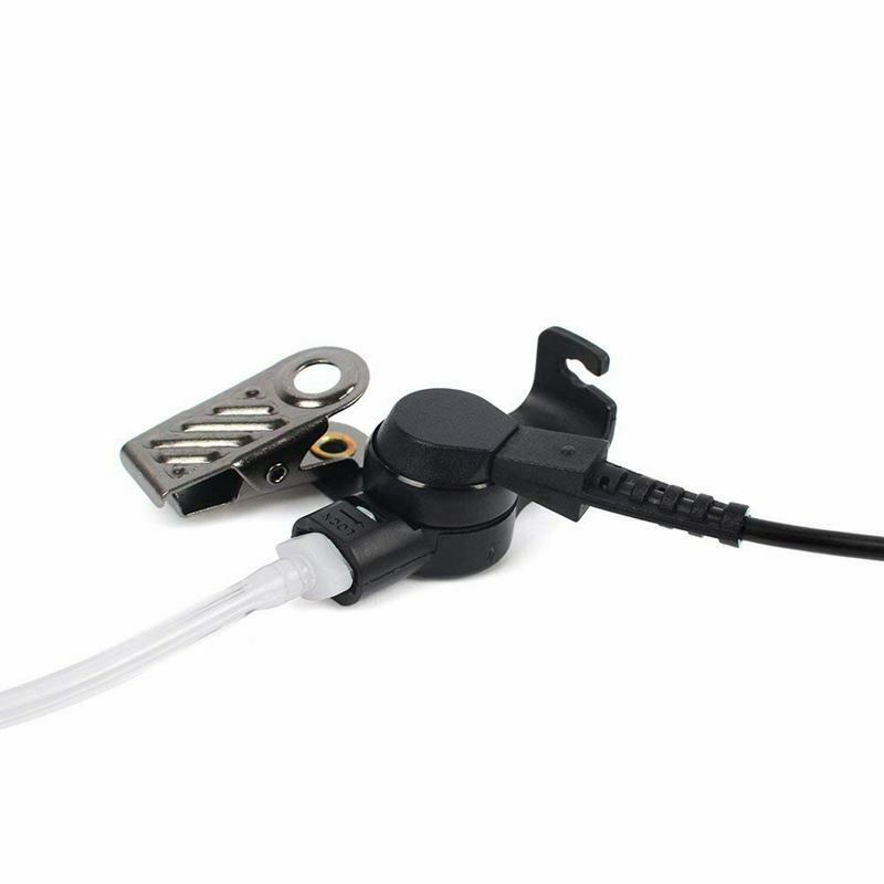 3.5mm Police Listen Only Acoustic Tube Earpiece with One Pair Medium Earmolds F8