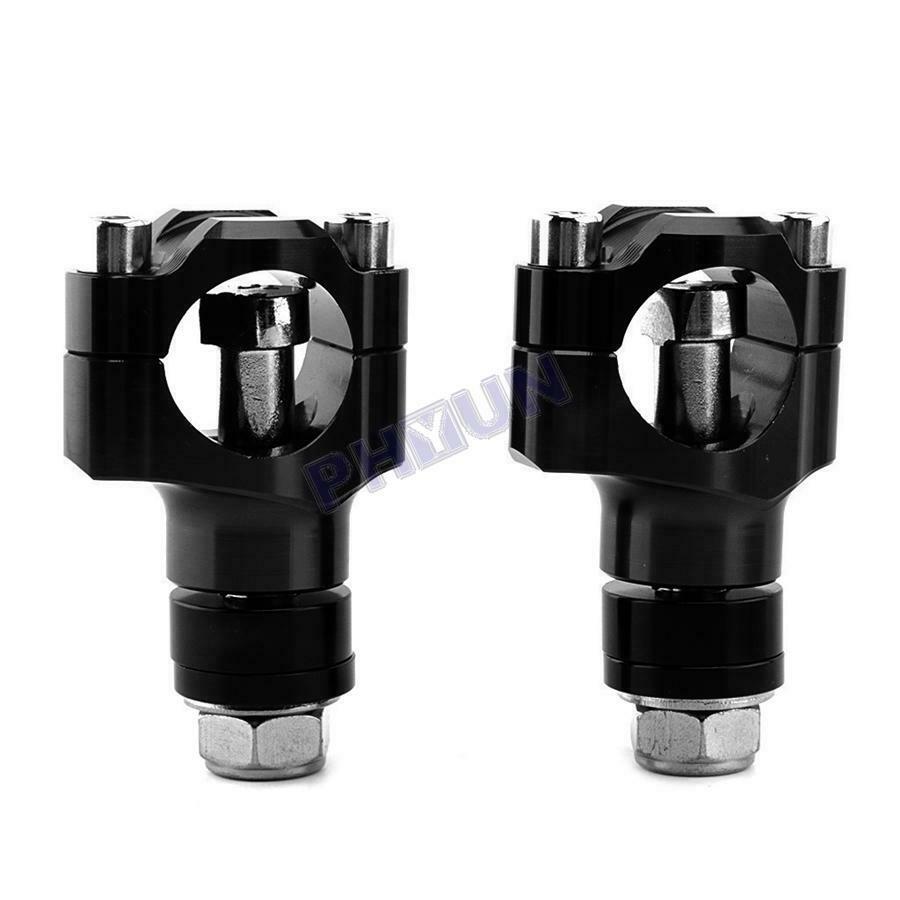 Motorcycle Scooter Handlebar Clamp CNC Aluminum Alloy For 11/8" Handlebar