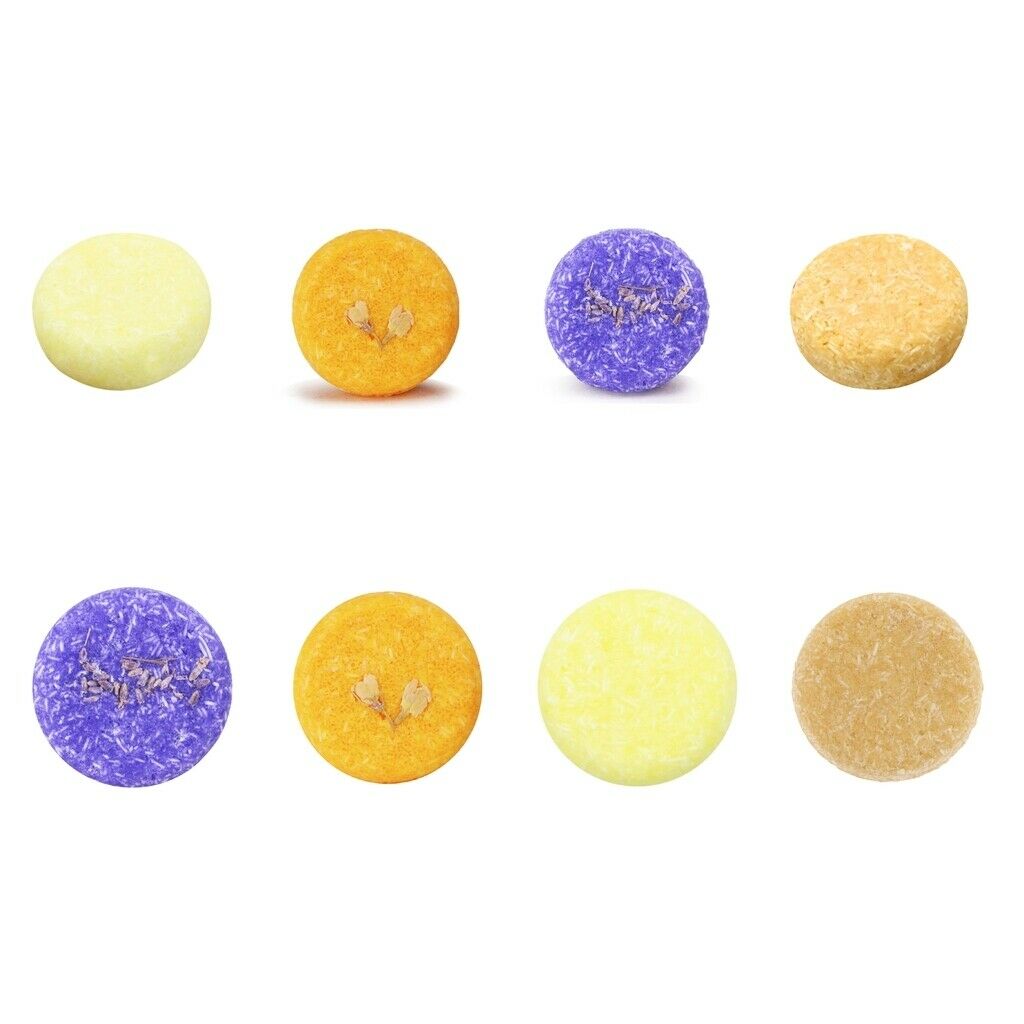 8Pcs 100% Natural Shampoo Soap Bar Oil Control Hair Darkening for Dry Hair