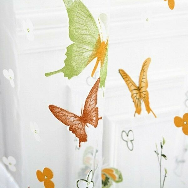Colorful Buttefly Tulle Voile Door Window Curtain Drape The Sheer