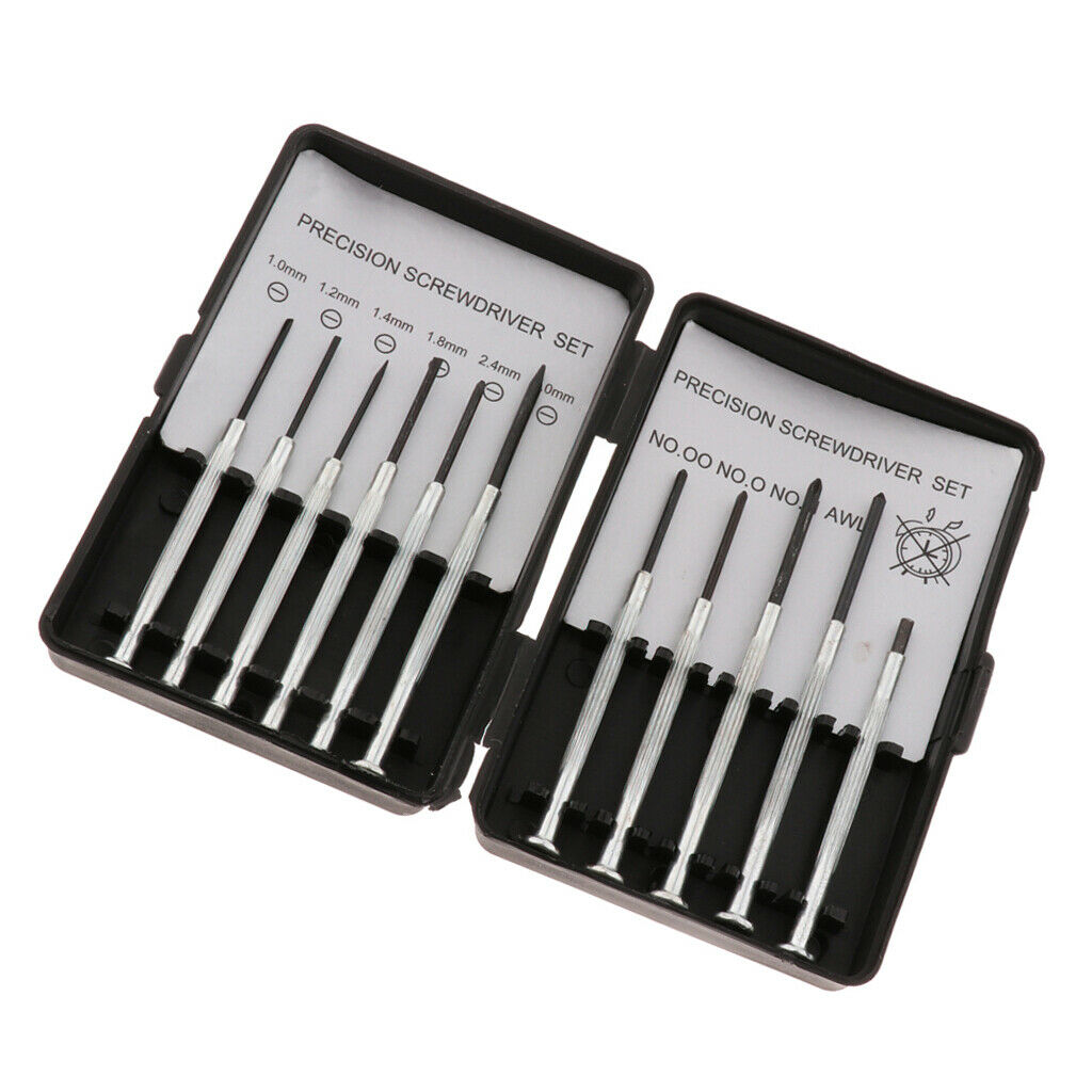 11Pcs Small Precision Screwdriver Set Tool Kit Repair Watch Clock Eyeglasses PC