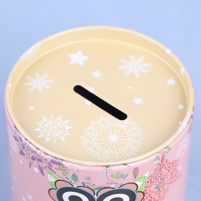 1pc Personalise Piggy Bank Series Tin Plate Money Saving Coin Jewelry Storag Tt