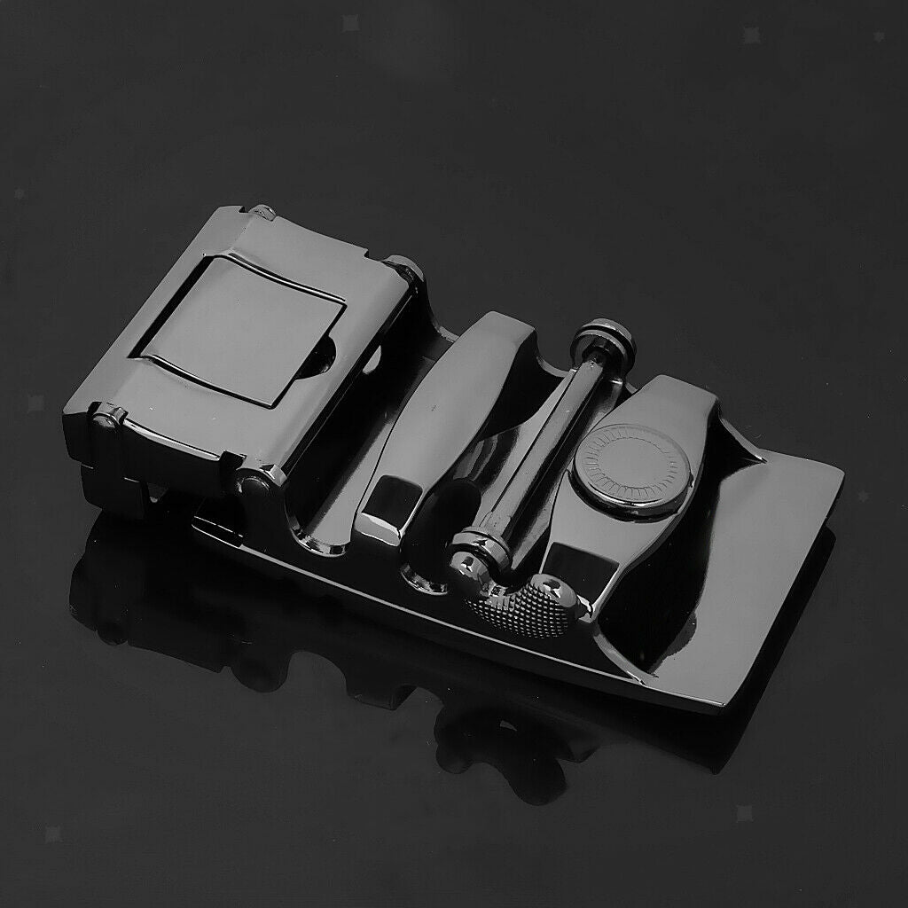 2 Pieces Alloy Ratchet Belt Buckle Automatic Slide Buckle Fit 35mm Belt