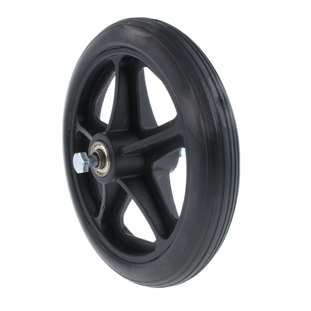 2 pcs Wheelchair Front Castor, Walker Wheel Replacement 7 inch PU Wheels with