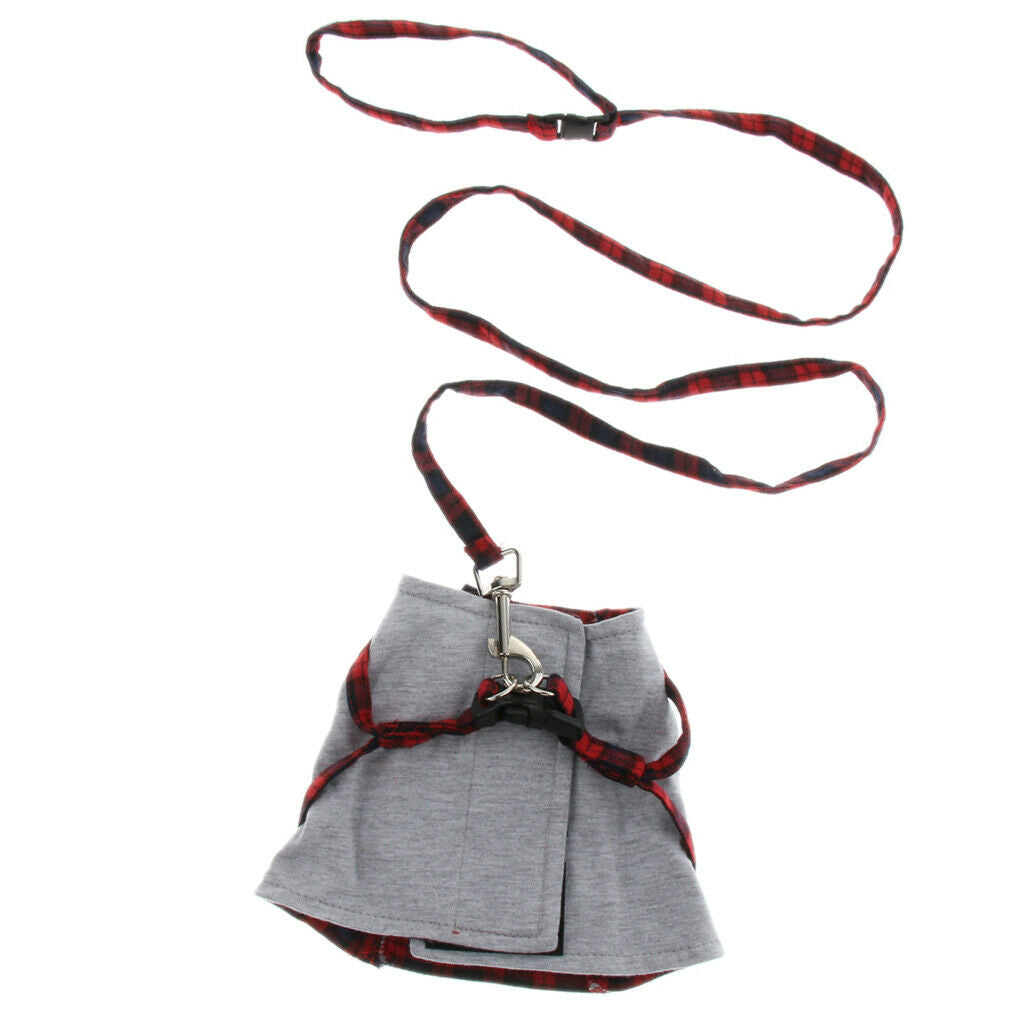 Pet Control Harness Collar Strap Vest Dog Cat Leash Strap Rope Red S