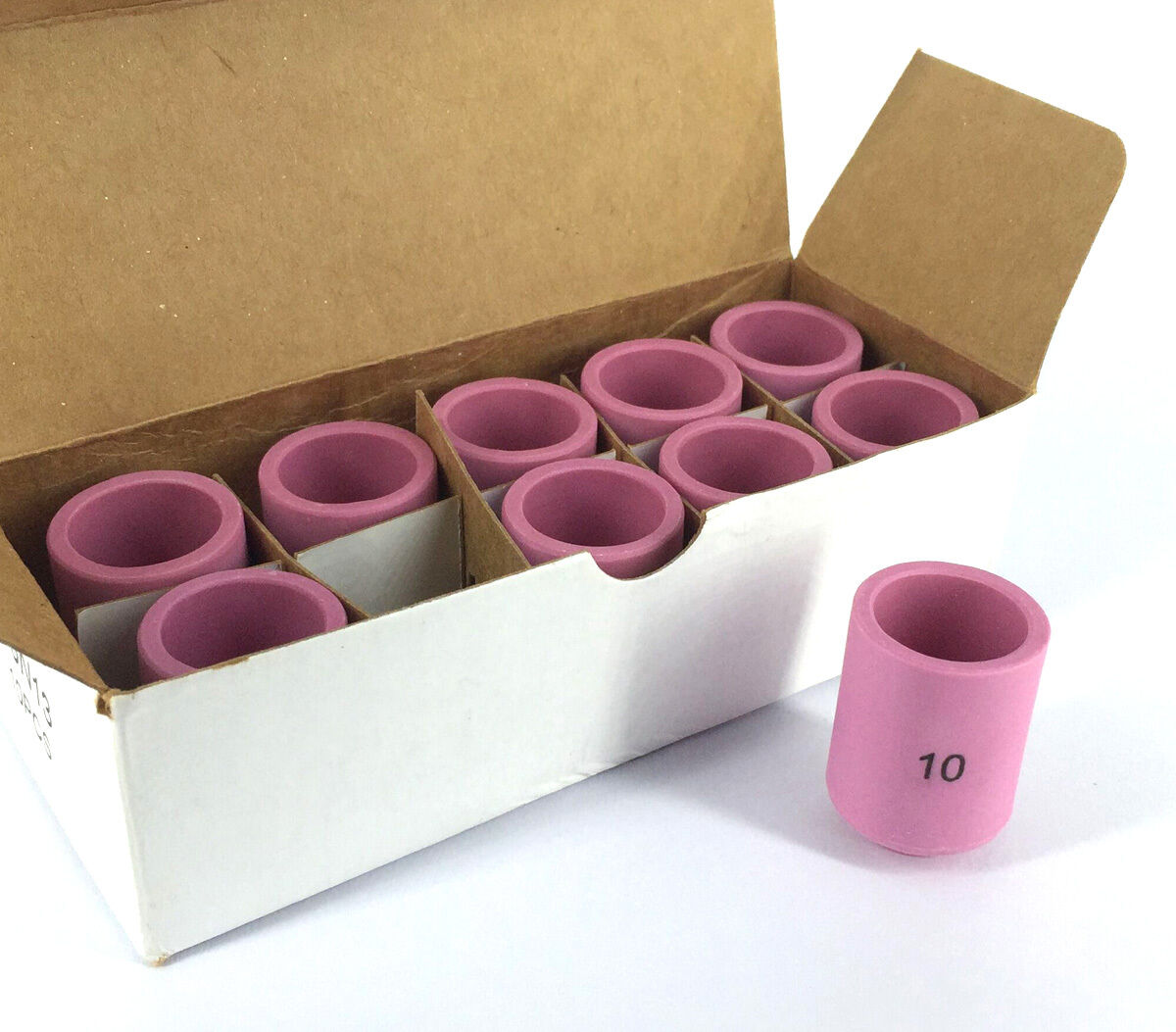 13N13 #10 Tig Nozzle Alumina Ceramic Cup TIG Welding Torch SR WP 9 20 25 10PK