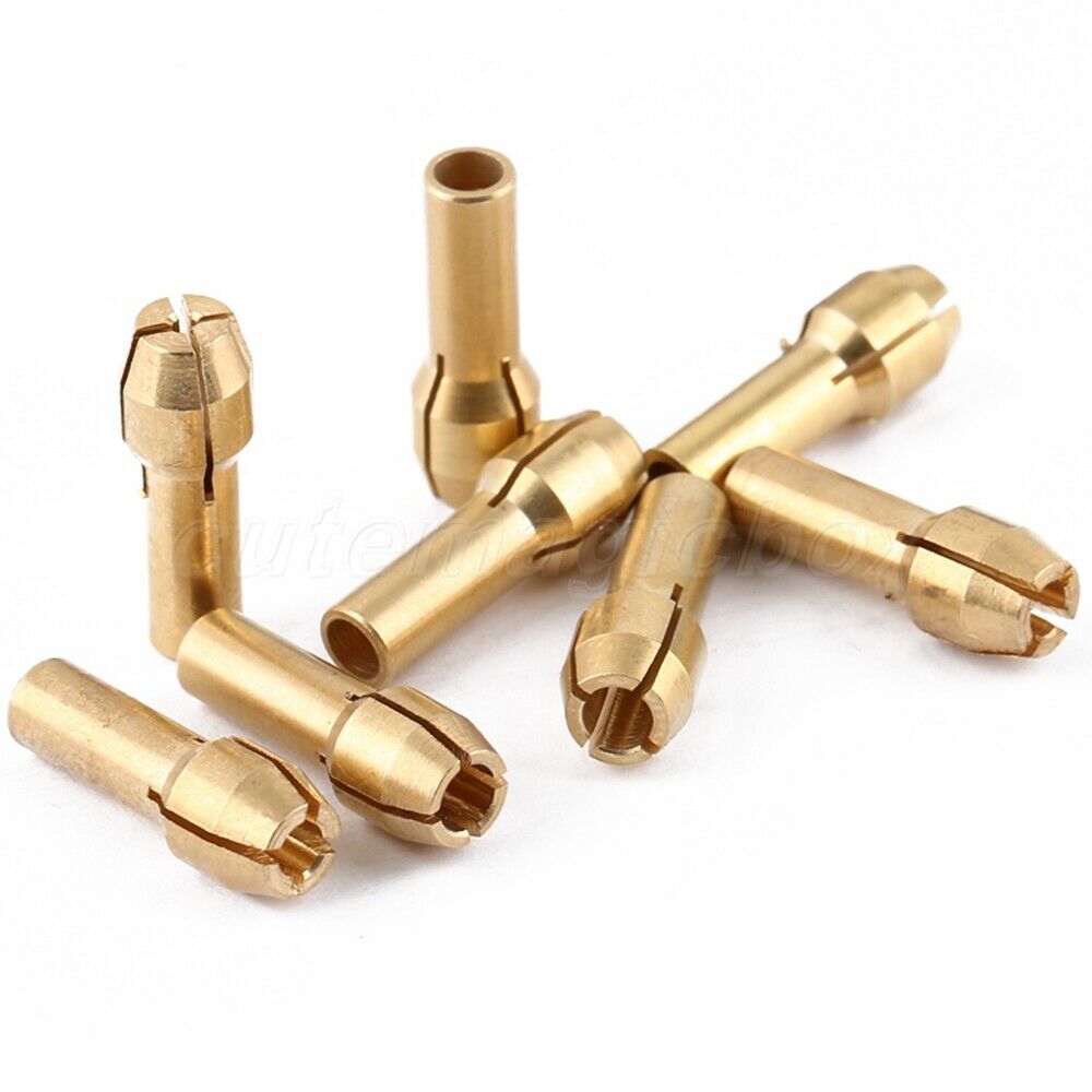 1 Set of 4 size Brass Collet Fits Dremel Pin Vise Dia: 1/25" 1/16" 3/32" 1/8"