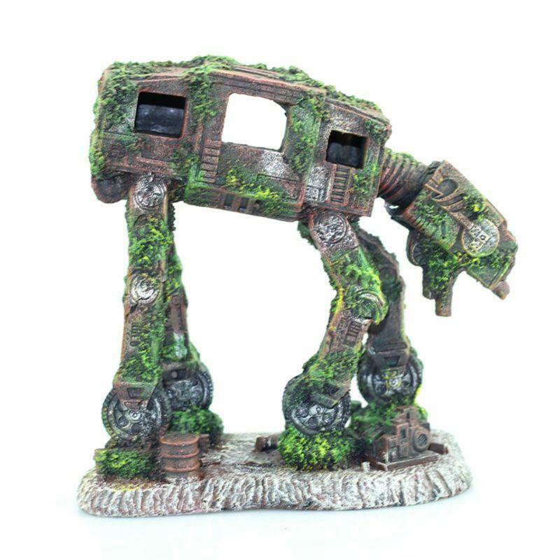 Autobot Robot Dog Shape Aquarium Landscape Decorations Simulation Fish Tank Pet