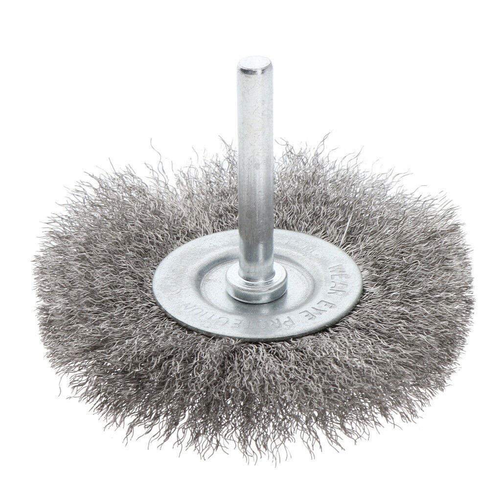 Wire Wheel Brush for Metal Derusting Wood Grinding Polishing 75mm 0.15mm