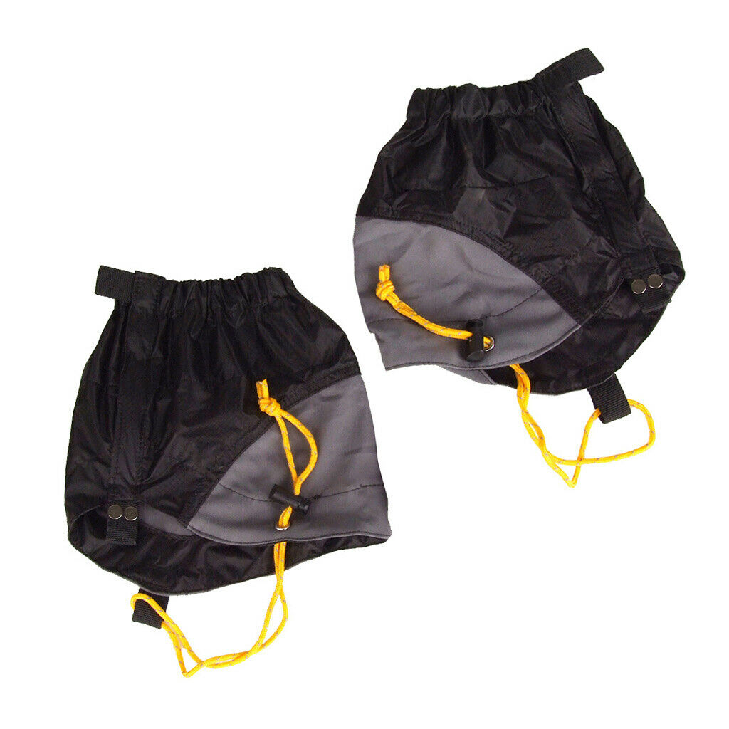 Outdoor Hiking Walking Hunting Climb Waterproof Gaiters Legging Leg Cover Black