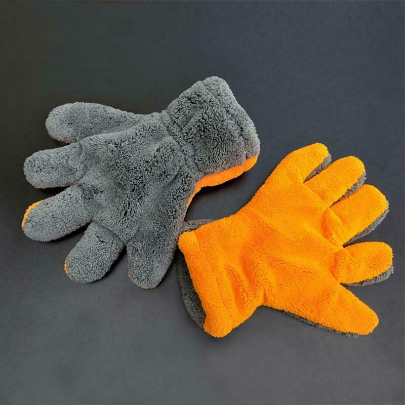 Gray + Orange High-quality Microfiber Car Washing Machine Cleaning Wash Car