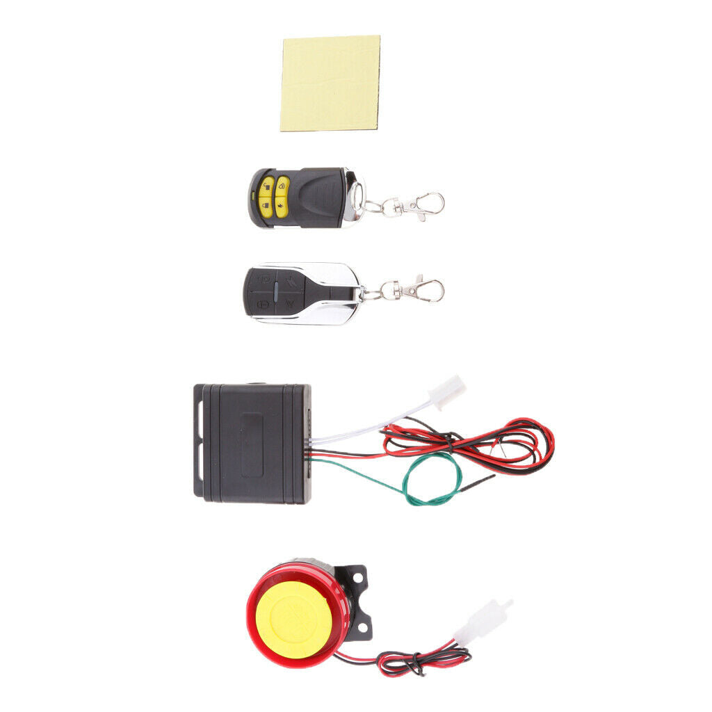 12V Motorcycle Motorbike Bike Scooter Anti-theft  Alarm 2 Remote