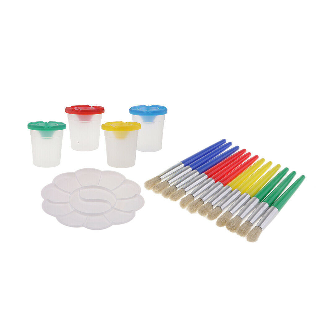 17pcs Artist Brush Set Artist Brush Set Painting Brush for Watercolor Oil