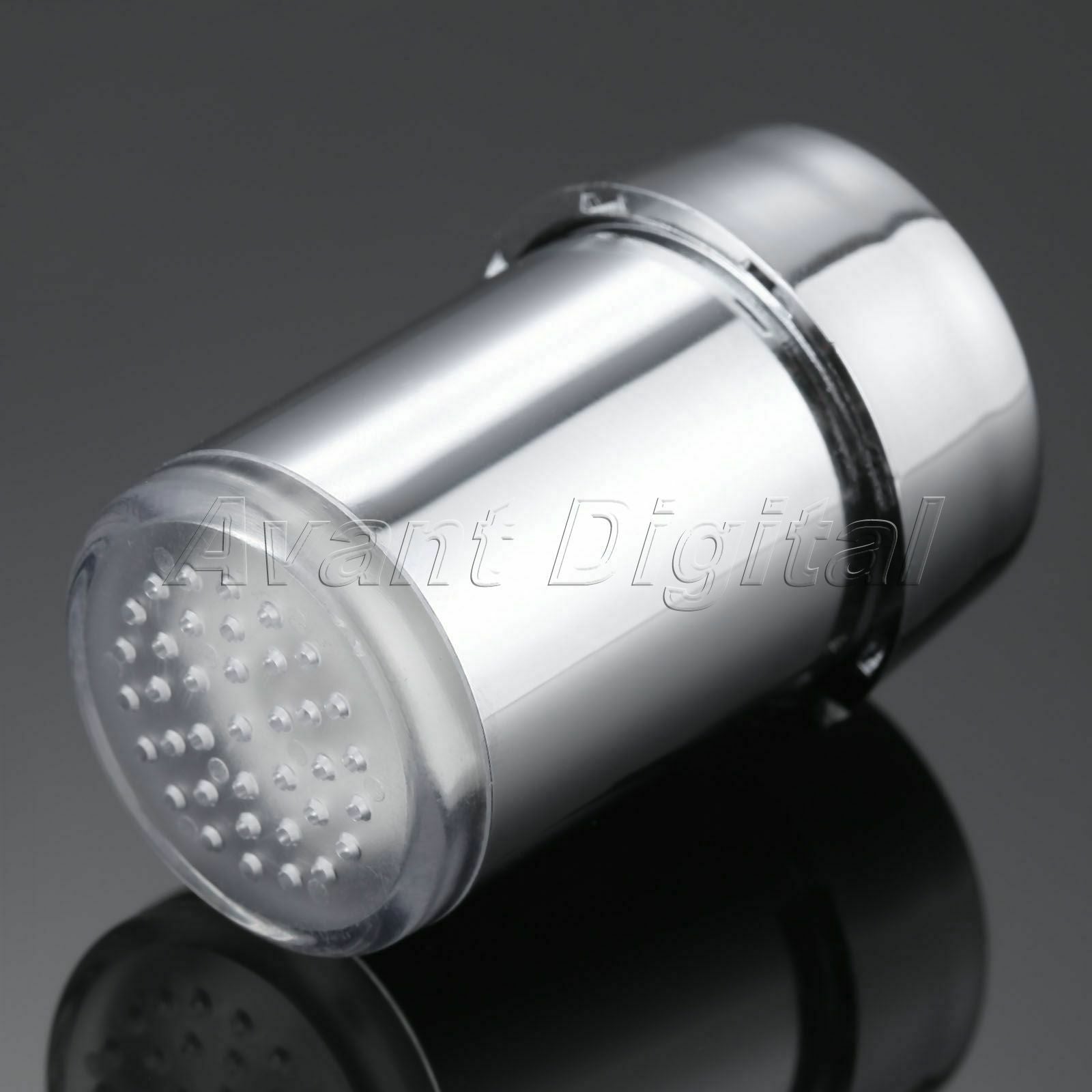 3 Color Changing LED Water Faucet Light Temperature Sensor ABS No Need Battery