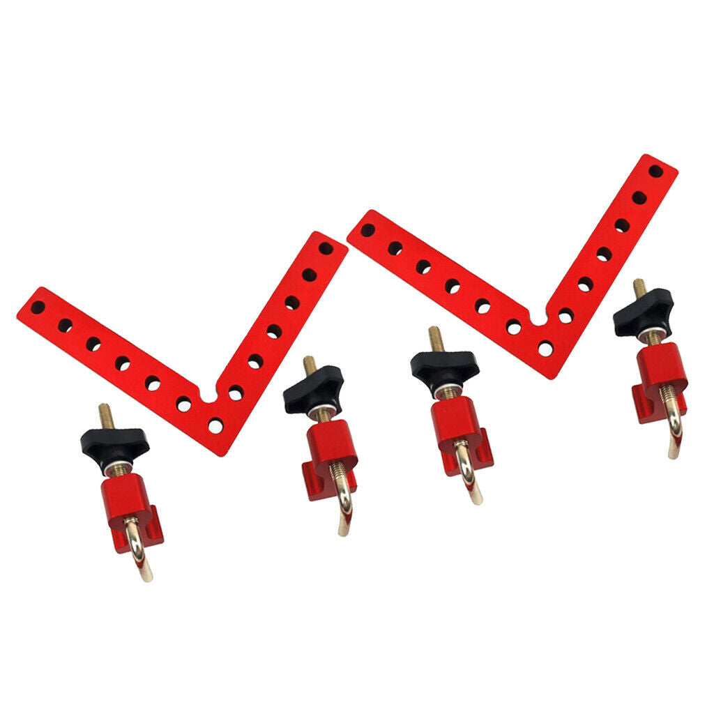 2 Set Aluminium Alloy 90 Degree Positioning Squares Right Angle Clamp 140mm