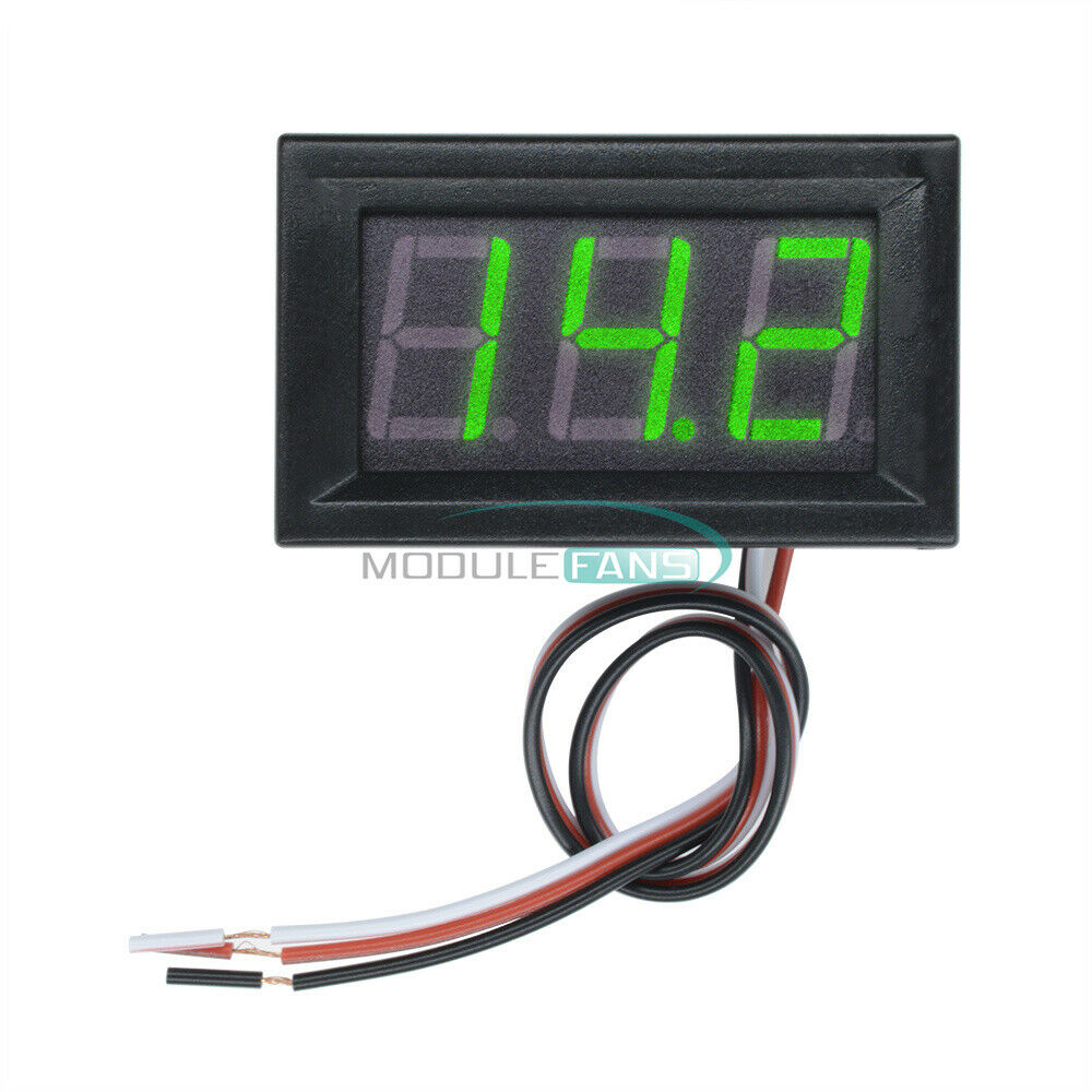 DC 4.7-30V Green 0.56" LED Digital Voltmeter Panel Accurate Meter 3 Wire Display