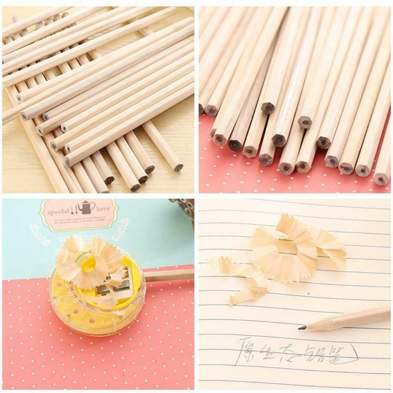 15 Pcs/Set Eco-friendly Natural Wooden HB Pencils Writing Art Pencil Stationery