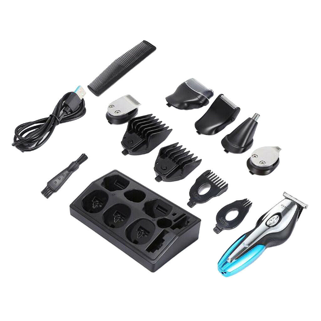 6 in 1 Rechargeable Grooming Electric Shaver Haircut Clippers Low Noise