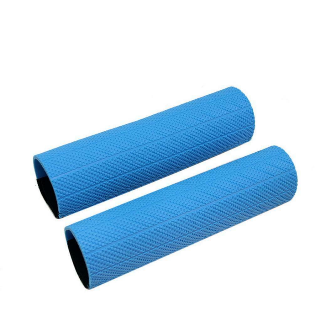 Motorcycle Front Fork Protector Shock Absorber Guard Wrap Cover Skin  Blue