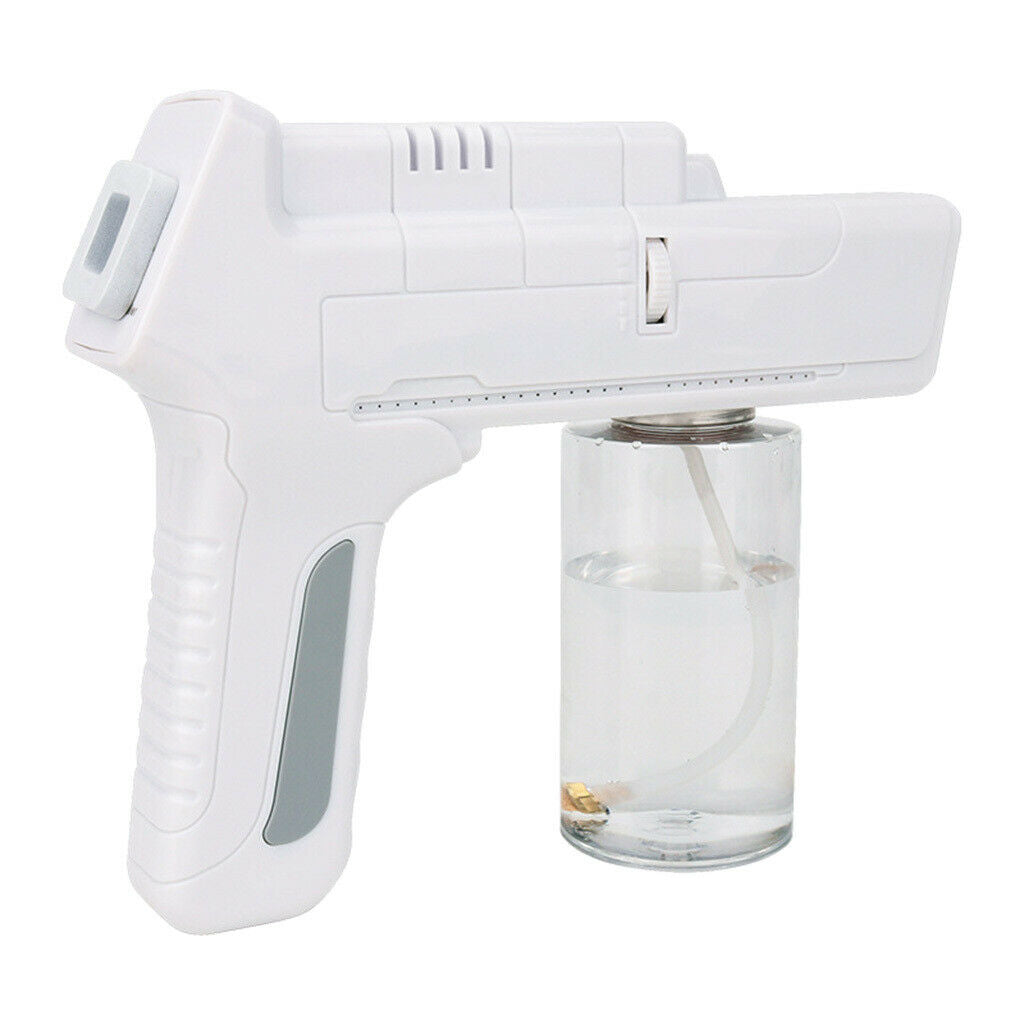 1pc 350ml Portable Cordless Blue Light Nano Spray Gun Disinfection Sprayer