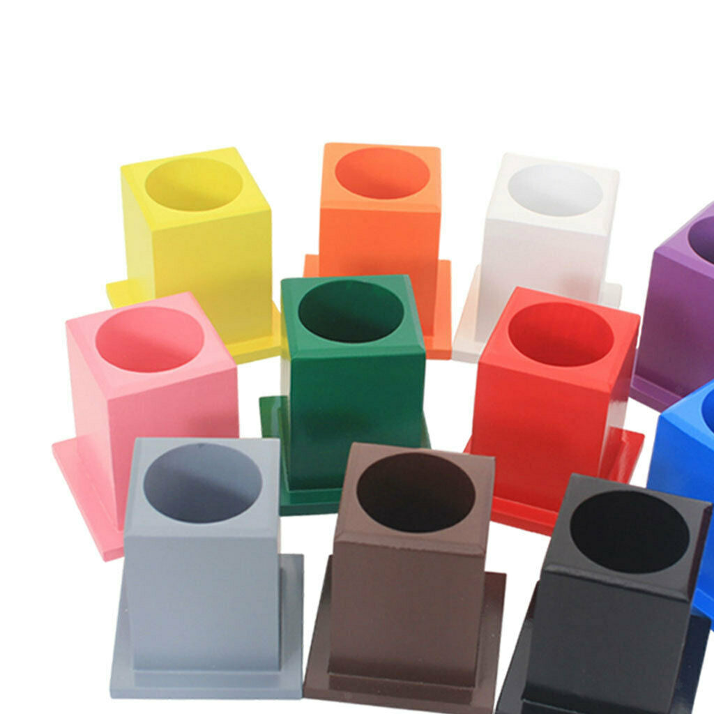 11Pcs Wooden Pen Holder for Student School Supplies Home Office Accessories