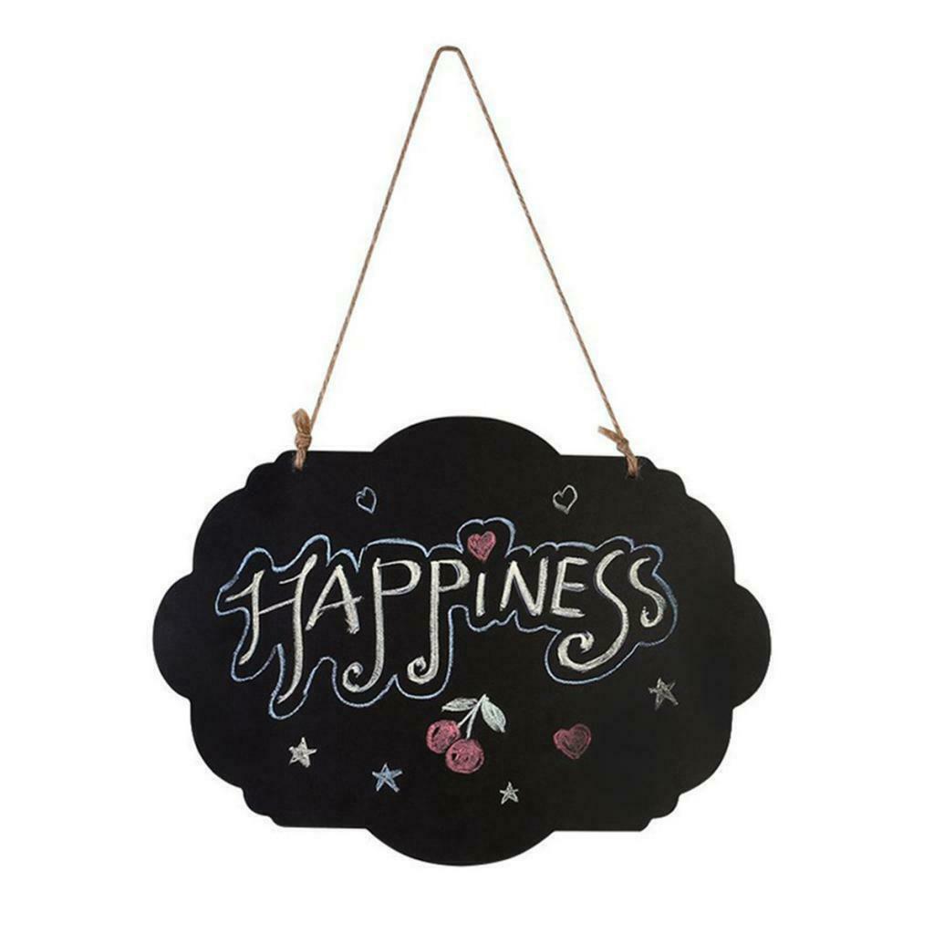 3 Pieces Double Side Wooden Small Hanging Message Boards Wedding Decoration