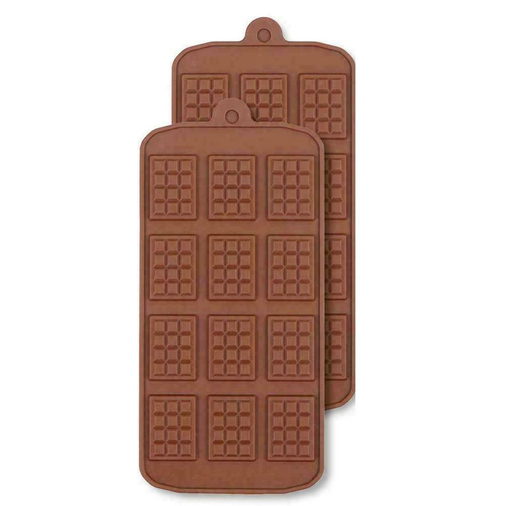 Mini Chocolate Block Bar Silicone Mould Mold Ice Tray Decorating Cake Tool U6Y0
