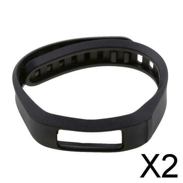 2X Replacement Wristband Bracelet Band Strap for Garmin Vivofit 2 Tracker black