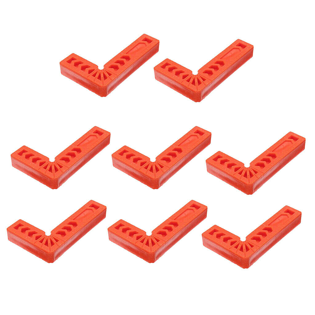 8pc 3'' L Shape 90° Right Angle Positioning Square Corner Clamp Woodworking