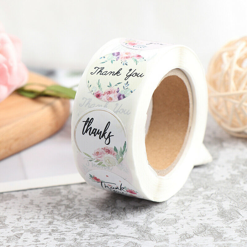 500pcs/Roll Thank You Stickers For Your Purchase Business Wedding Labe.l8