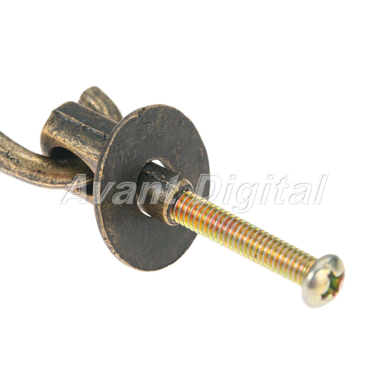 Zinc Alloy Retro Cabinet Drawer Pull Knob Gift Case Jewelry Box Door Handle Ring