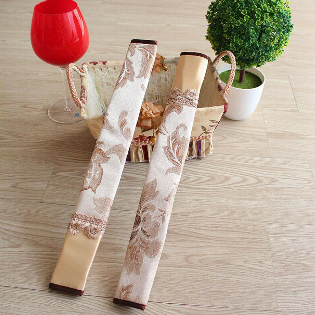 2 Set Refrigerator Door Handle Covers Handmade Decor Protector for Ovens,